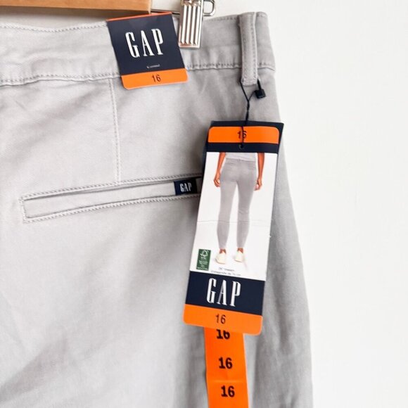 GAP Light Grey Classic Fit Casual Pants 16 - Picture 4 of 4